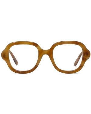 Loewe Lw50075I Curvy 053 Blonde Havana Glasses - Brown