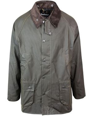 Barbour Waxed Cotton Field Jacket - Grey