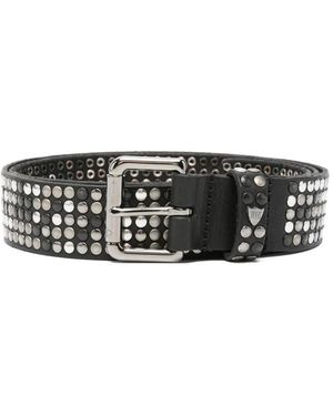 HTC 5.000 Studs Belt Leather - White