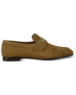 Christian Louboutin Suede Leather Loafers - Green