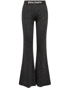 Palm Angels Sequins Trousers - Black