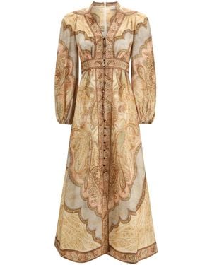 Zimmermann Wanderlust Midi Dress - Natural