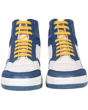 Saint Laurent Low Sneakers Mesh And Rubber Sneakers - Blue