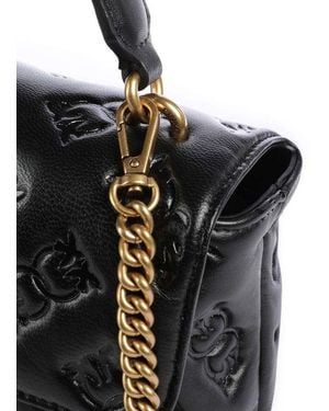 Pinko Top Handle Bag Sheep Leather Top-Handle-Bags - Black