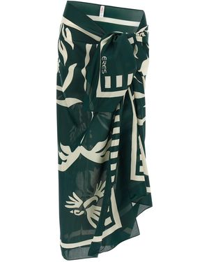 Eres 'Mandapa' Sarong Skirt - Green