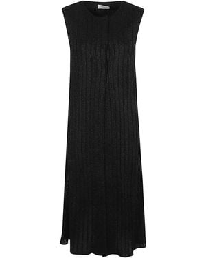 Charlott Gilet Lana Lurex - Black