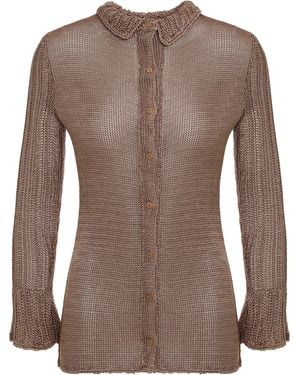 Savannah Morrow Savannah Morrow Button Cardigan - Brown