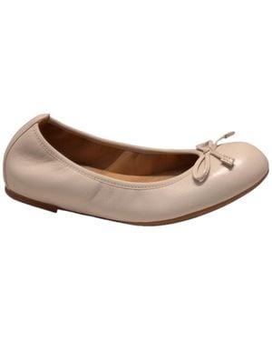 Unisa Ballerina Ns Calf Leather Shoe - Natural