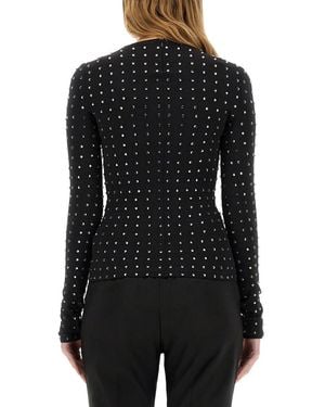 Sportmax Sportmax Crystal-Embellished Blouse - Black