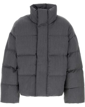 Entire studios Dark Wool Down Jacket - Gray