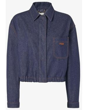 Fendi Fendi Denim Jacket - Blue