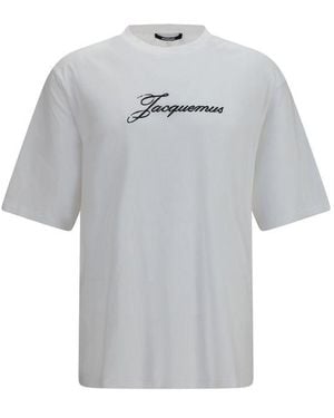 Jacquemus Cotton T-Shirt - Grey