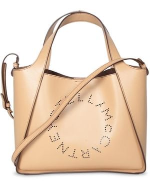 Stella McCartney Logo Crossbody Bag - Natural
