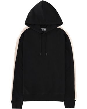Versace Jeans Couture Hoodie With Logo Cotton Sweatshirts - Black