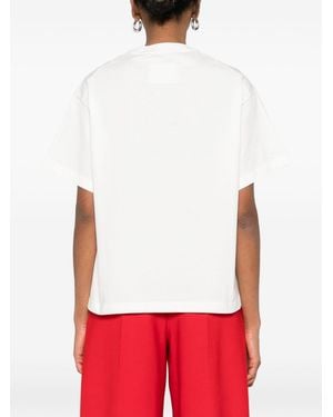 Jil Sander Logo Cotton T-Shirt - White