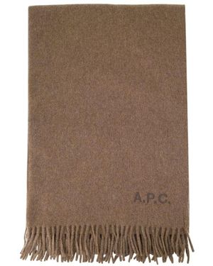 A.P.C. Alix Brodee Scarf - Brown