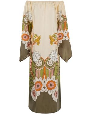 La DoubleJ Long Dress Goddress Tech Fabric - Metallic