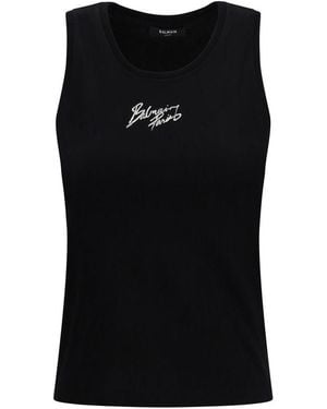 Balmain Cotton T-Shirt - Black