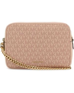 Michael Kors Canvas Medium Bryant Shoulder Bag - Natural