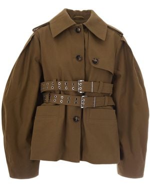 Ganni Light Jackets - Brown