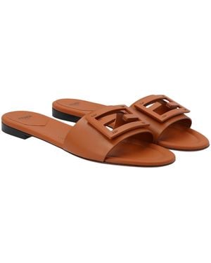 Fendi Slide 'Baguette' - Brown
