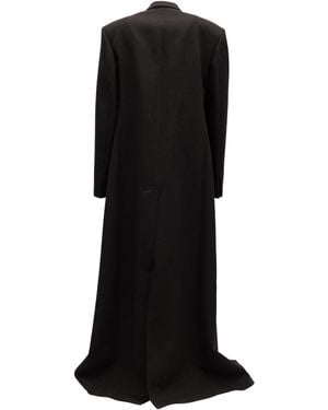 Valentino Garavani Wool Long Coat Clothing - Black