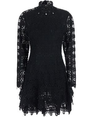 Jonathan Simkhai Mini Dress With Lace Details Polyester - Black
