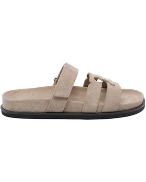 Tory Burch Ines Sport Slides - Brown