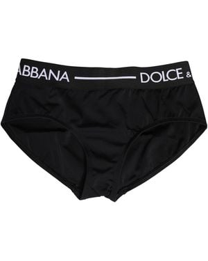 Dolce & Gabbana Nylon Stretch Coulotte Panty Underwear Elastane Clothing - Black