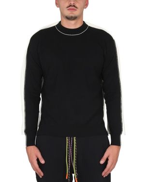 Ambush Crossneck Ribbe Collar Jersey - Black