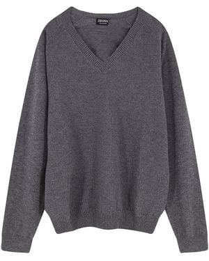 ZEGNA Cashmere Jumper - Grey