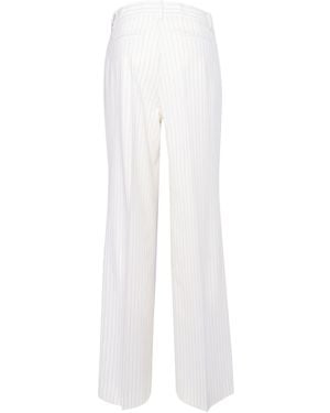P.A.R.O.S.H. Pants Virgin Wool Elastane - White
