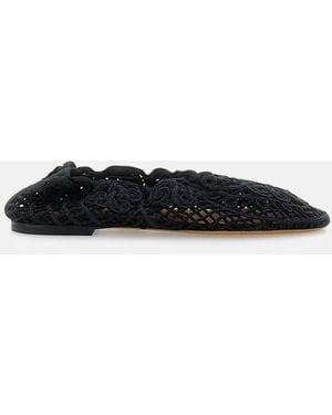 Odissi Flat Shoes - Black