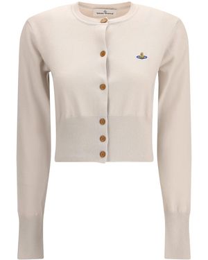 Vivienne Westwood Bea Crop Cardigan - White