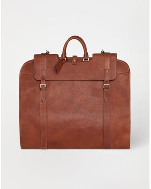 Brunello Cucinelli Leather Briefcase Bag - Brown