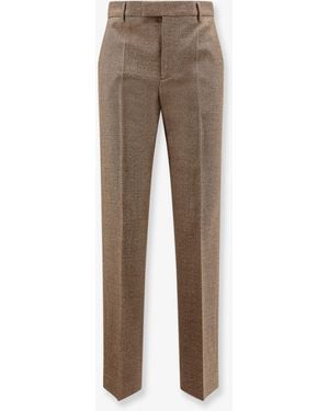 MM6 by Maison Margiela Virgin Wool Trousers - Natural