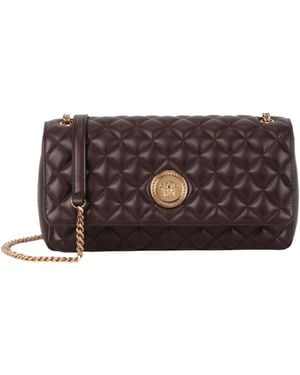Versace Quilted Leather Shoulder Bag 1013353-A03912-1Nd8V Lamb - Brown