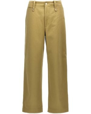 Burberry Flat Front Pant - Natural