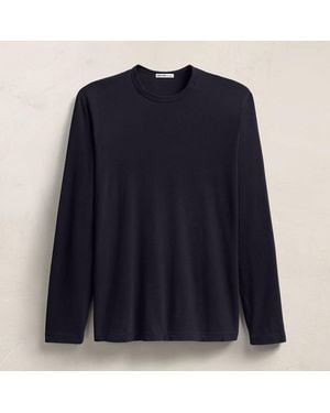James Perse James Perse Longsleeve Crewneck T-Shirt - Blue