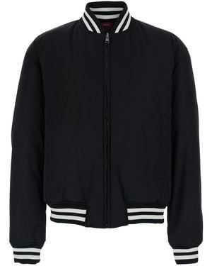 Gucci Reversible Jacket Tech Fabric Polyester Coat - Black