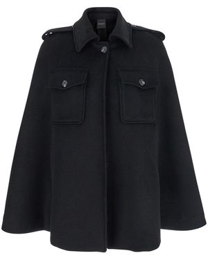 Le Plain Leplain Tech Fabric Cape - Black