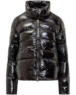 Pinko Mirco Caban Down Jacket - Black