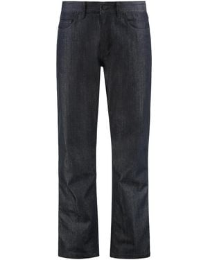 Moncler Straight Leg Jeans With Five Pockets Cotton Regular & Straight-Leg - Blue