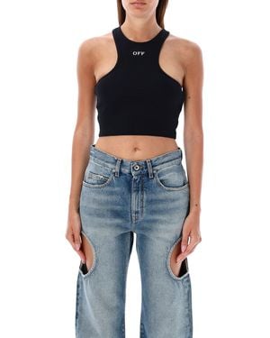 Off-White c/o Virgil Abloh Cropped Top - Blue