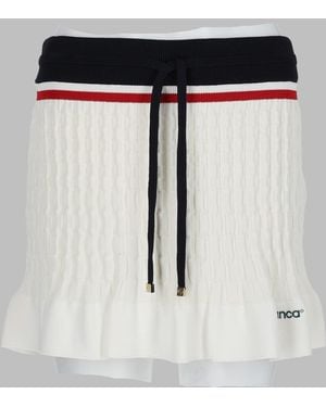 CASABLANCA Knit Tennis Mini Skirt Viscose - Black