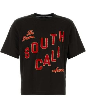 Amiri Amiri Logo-Embroidered T-Shirt - Black