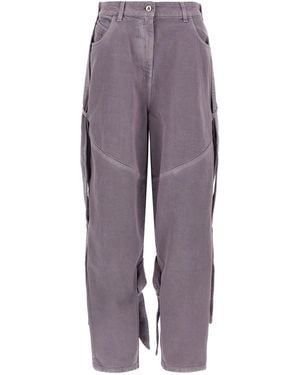The Attico Garment-Dyed Jeans - Purple