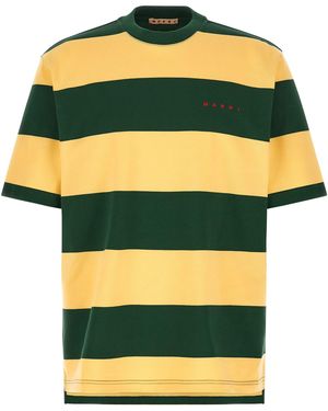 Marni Maxi Striped T-Shirt - Yellow