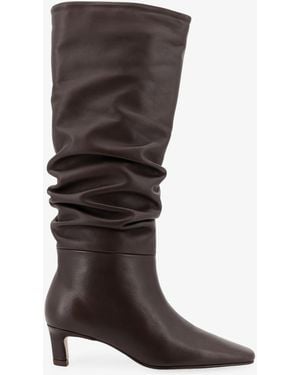 Alohas Kalila Leather Boots - Brown