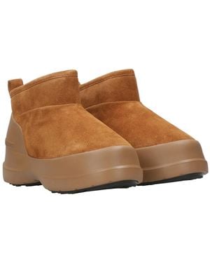 Moon Boot Luna Suede Low Boots - Brown